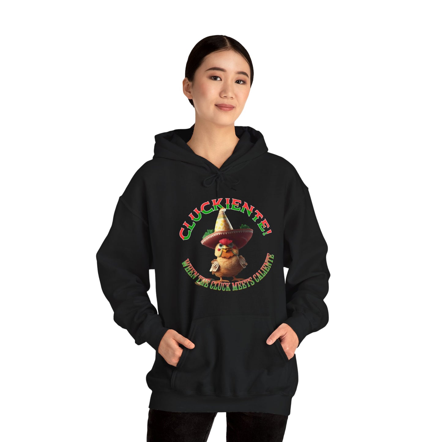 Cluckiente! When the cluck meets caliente - Unisex Heavy Blend™ Hoody