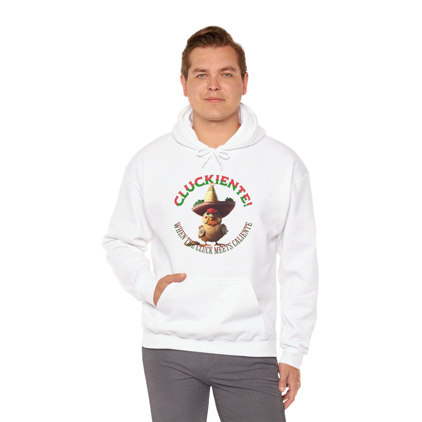 Cluckiente! When the cluck meets caliente - Unisex Heavy Blend™ Hoody