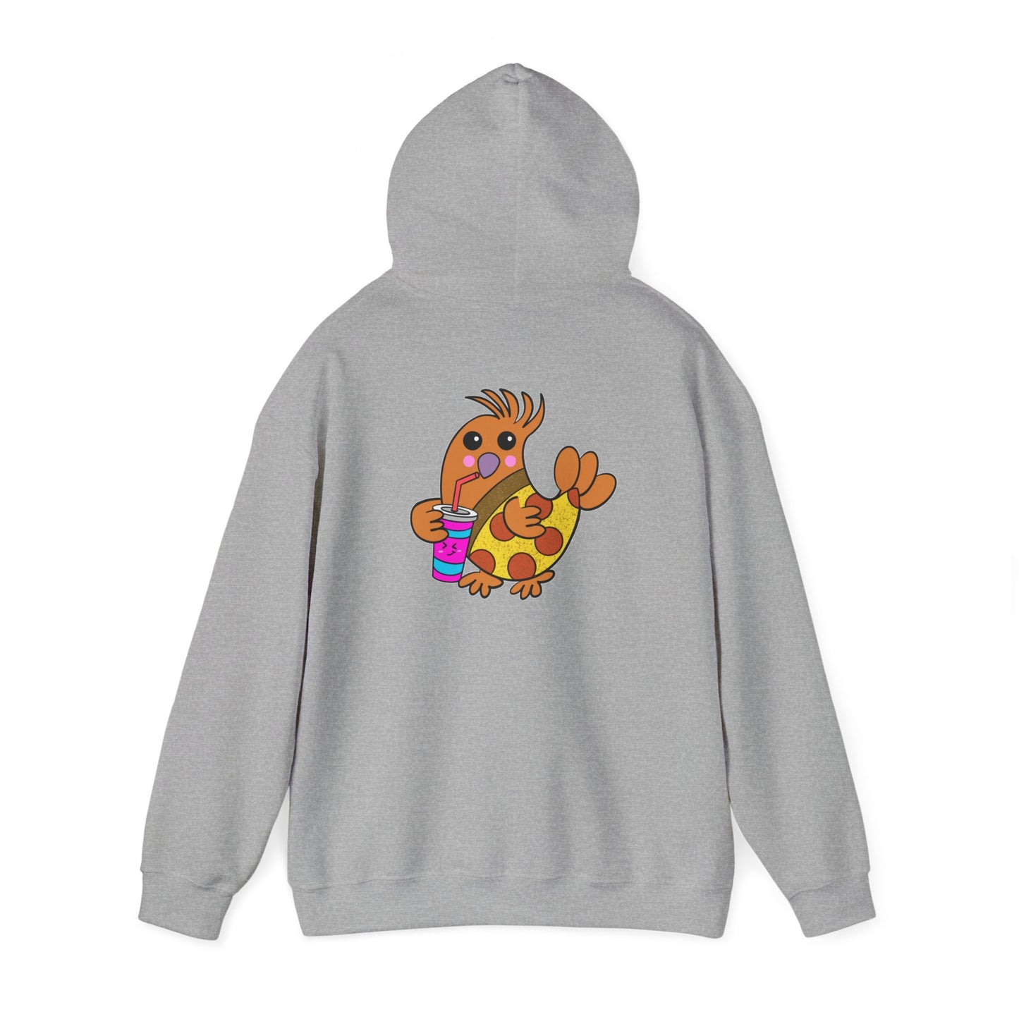 Chicken Pizza, Humor, Quirky - Unisex Heavy Blend™ Hooded Sweatshirt