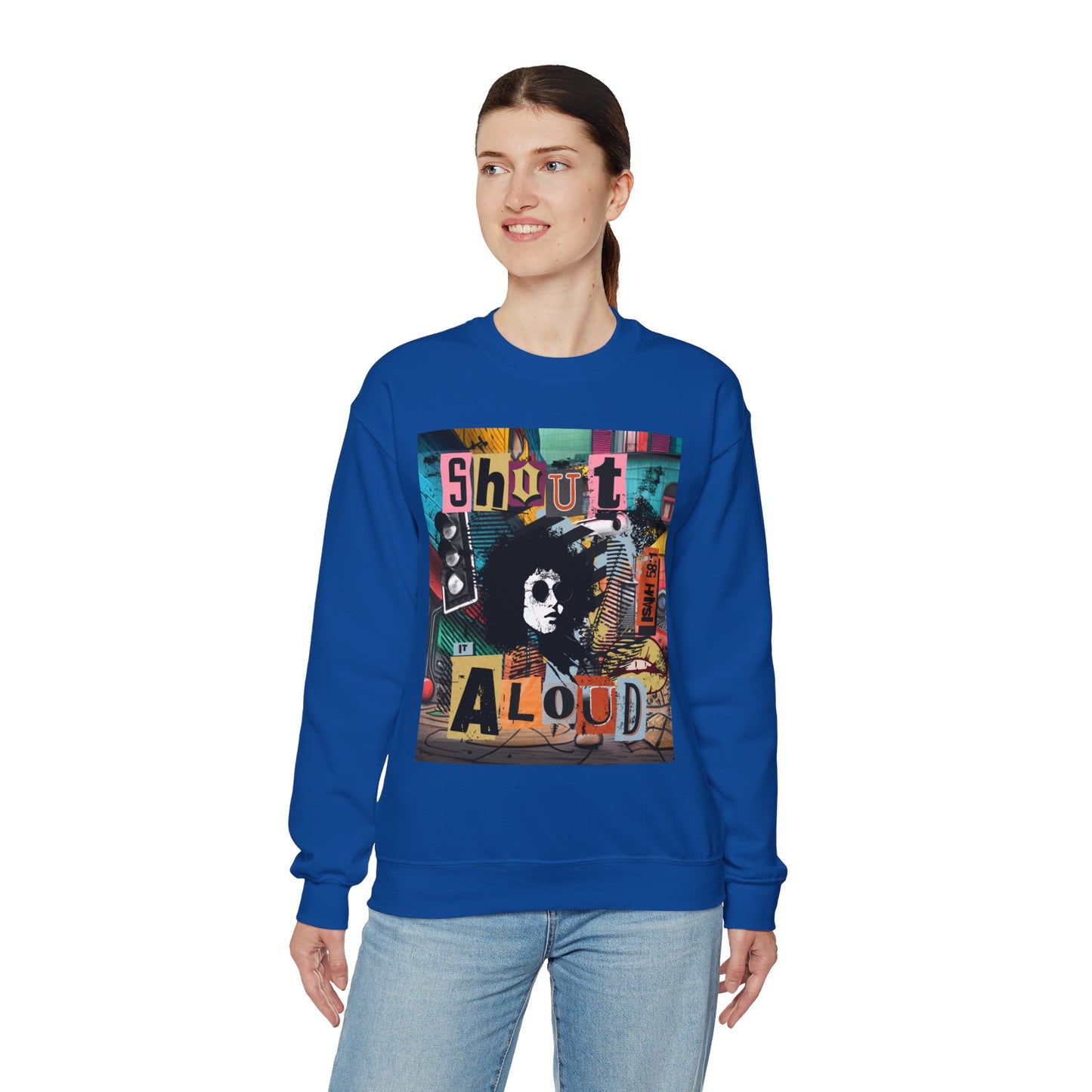 Shout It Aloud, Isaiah 58:1 - Unisex Heavy Blend™ Crewneck Sweatshirt Sweater Pullover