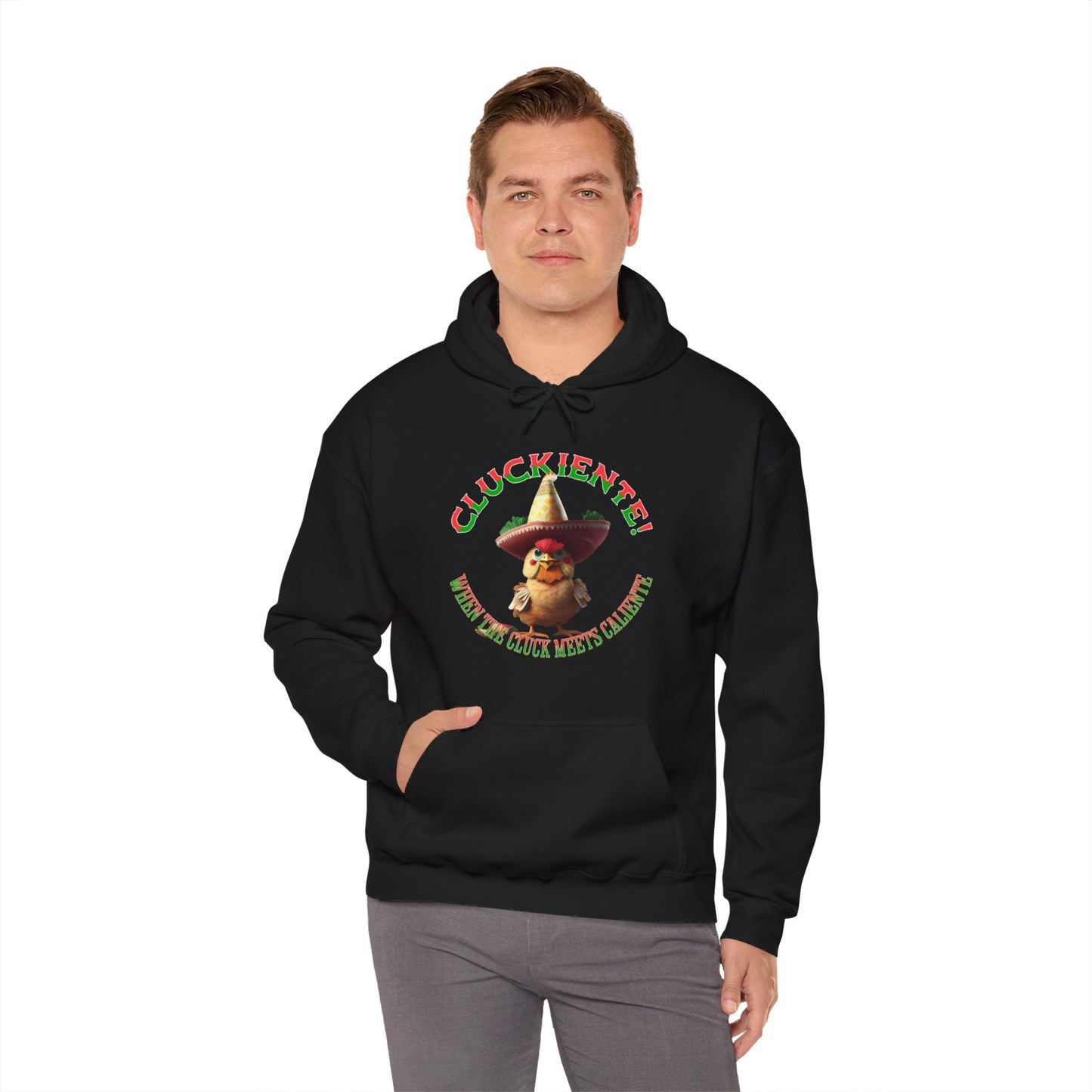 Cluckiente! When the cluck meets caliente - Unisex Heavy Blend™ Hoody