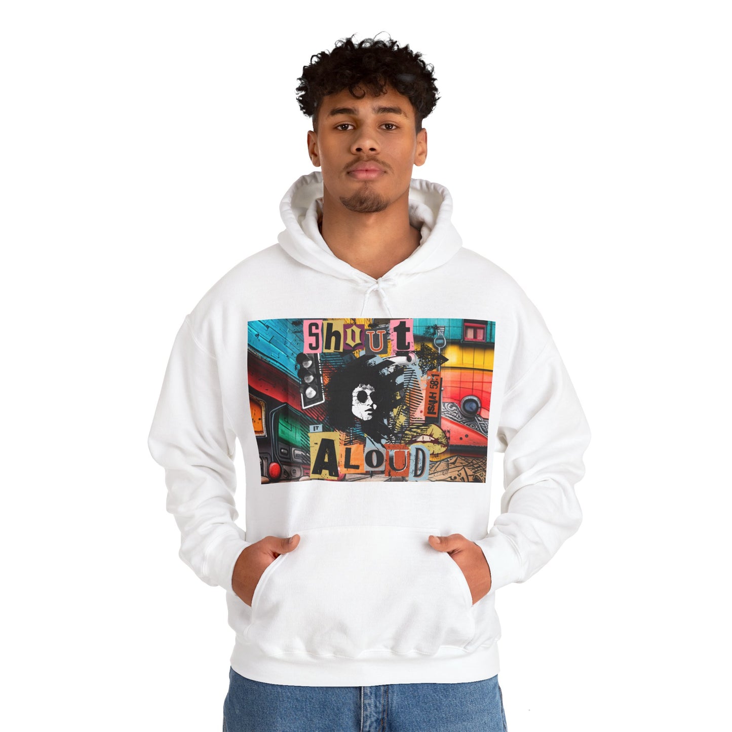 Shout It Aloud, Isaiah 58:1 - Unisex Heavy Blend™ Hooded Sweatshirt Sweater Pullover