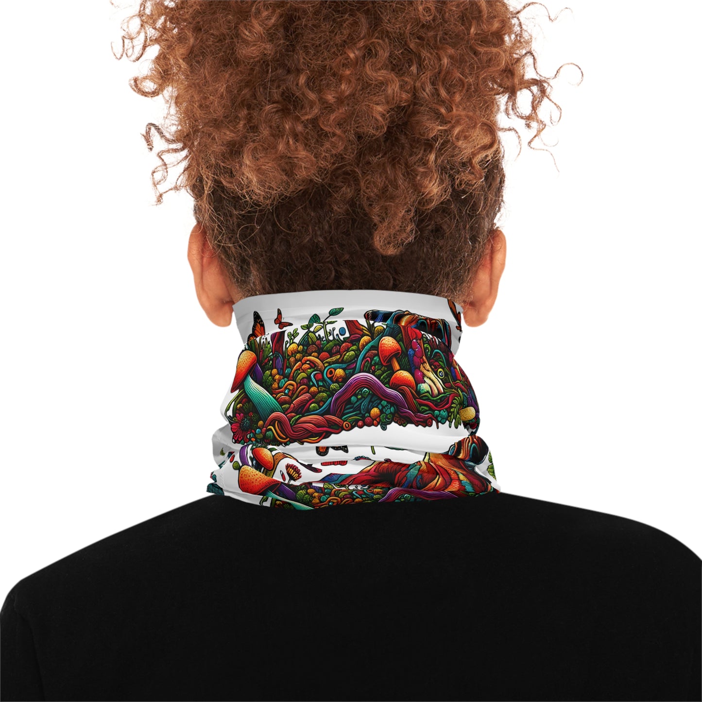 Botanical Boxer dog - Lightweight Neck Gaiter