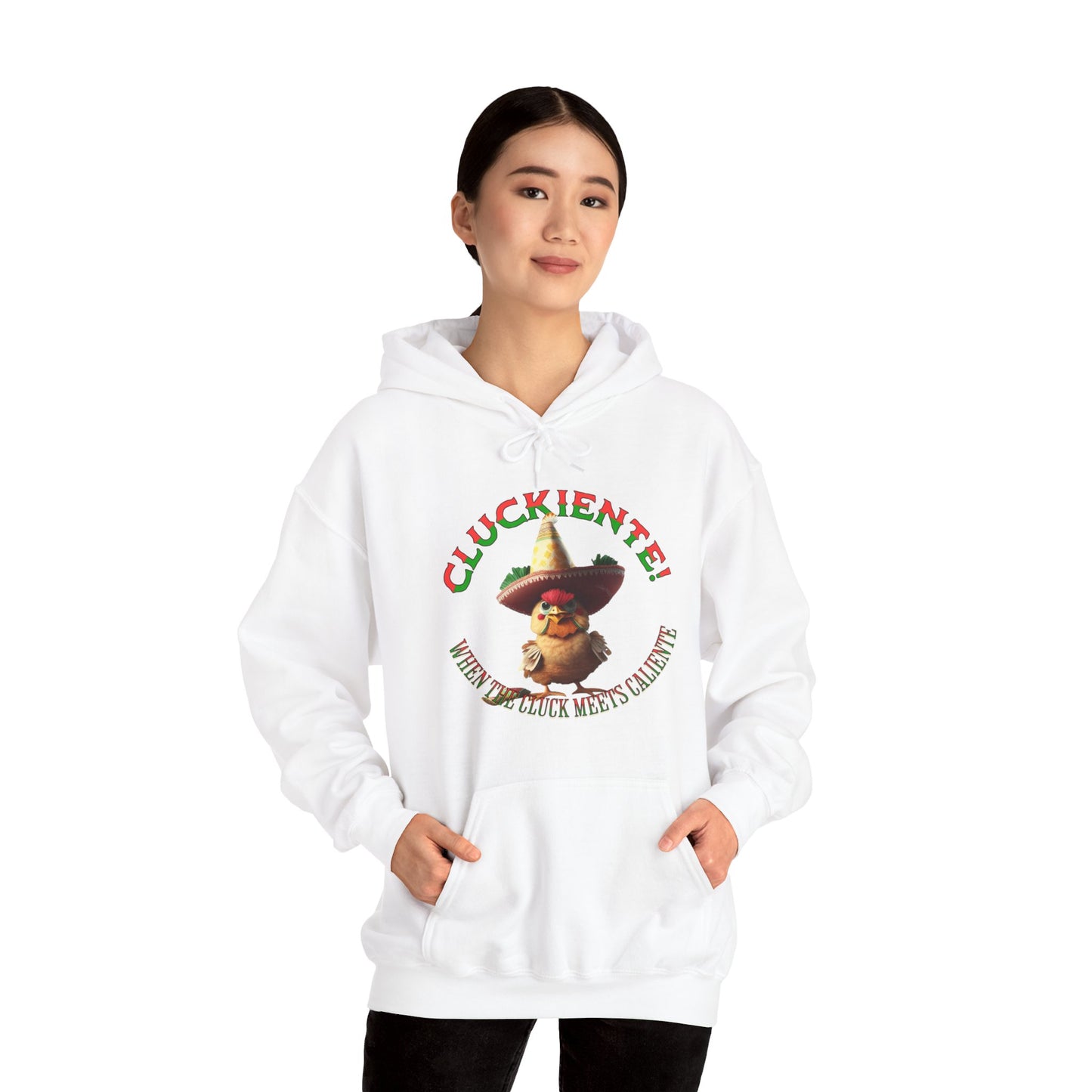 Cluckiente! When the cluck meets caliente - Unisex Heavy Blend™ Hoody