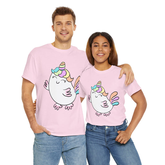 Chicken Unicorn, Humor, Quirky - Unisex Heavy Cotton Tee