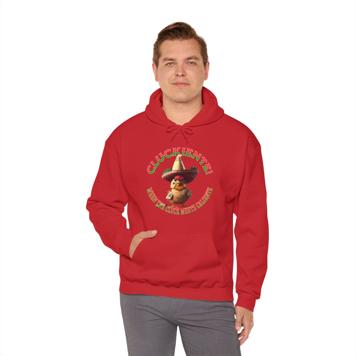 Cluckiente! When the cluck meets caliente - Unisex Heavy Blend™ Hoody