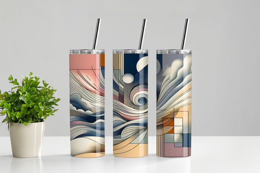 Abstract Breath - 20 oz Stainless Steel Tumbler