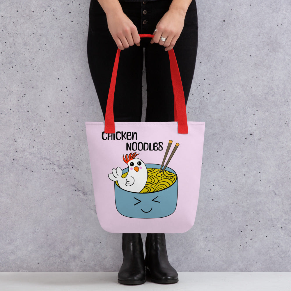 Chicken Noodles Tote bag