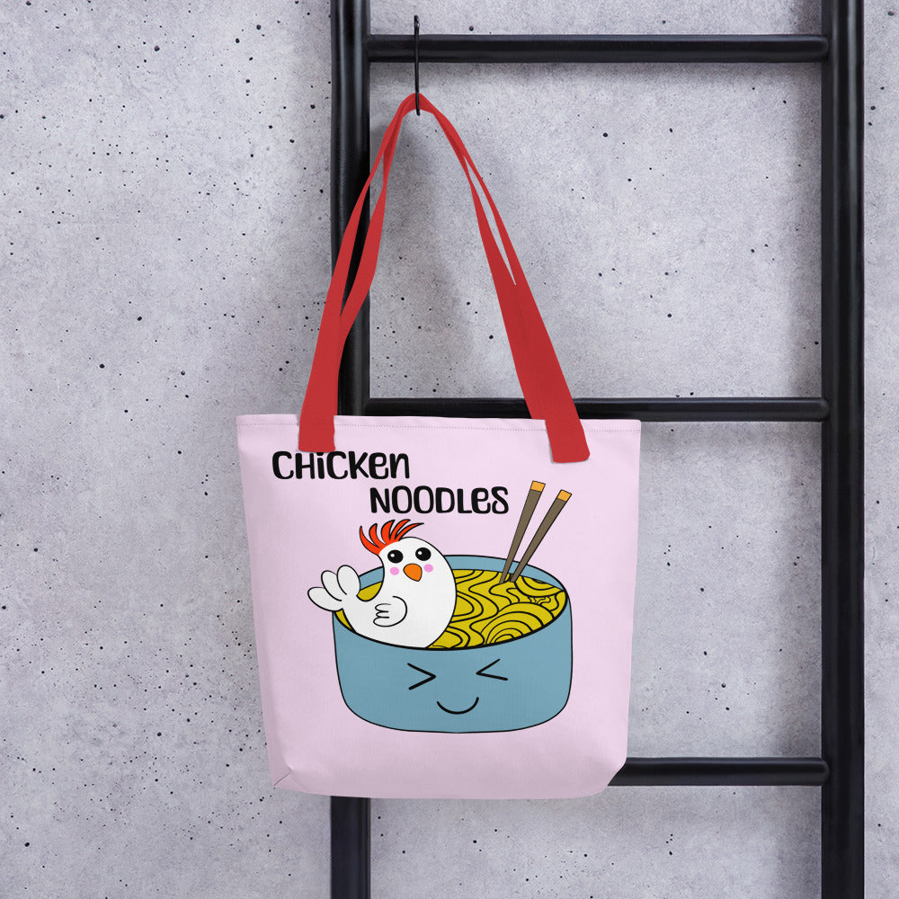 Chicken Noodles Tote bag