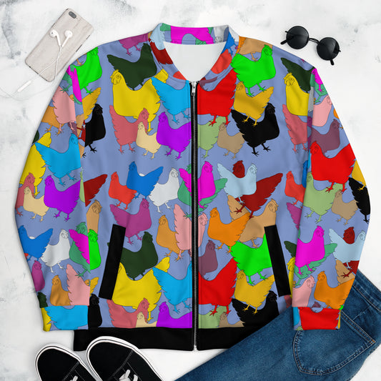 Colorful Chicken Soup Unisex Bomber Jacket