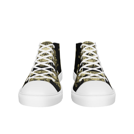 Dry Bones - Will Come To Life - Ezekiel 37:5 Men’s high top canvas shoes