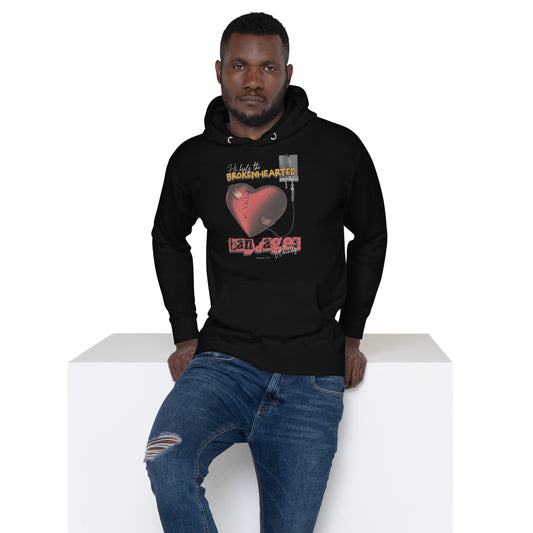 He heals the brokenhearted - bandages their wounds Psalm 147:3 Unisex Hoodie