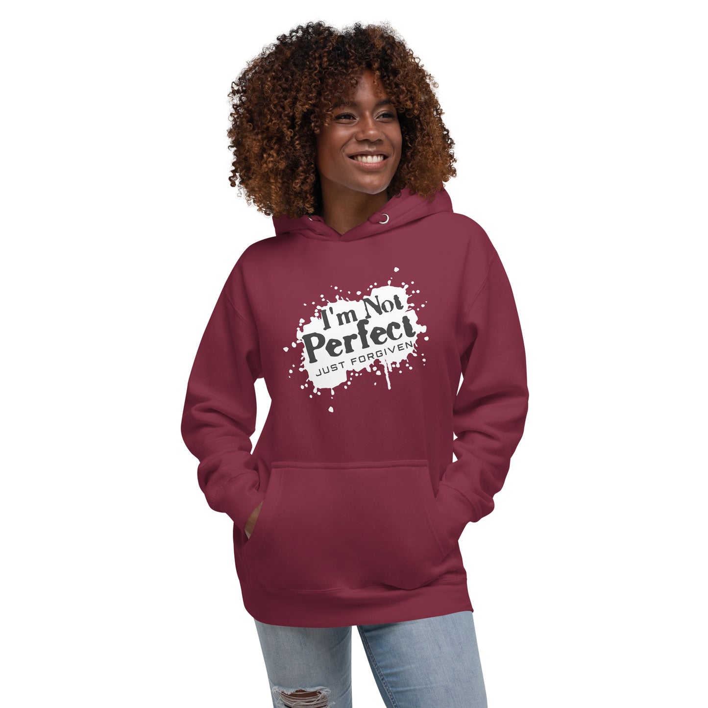 I'm not perfect, just forgiven 1 John 1:9 - Unisex Hoodie