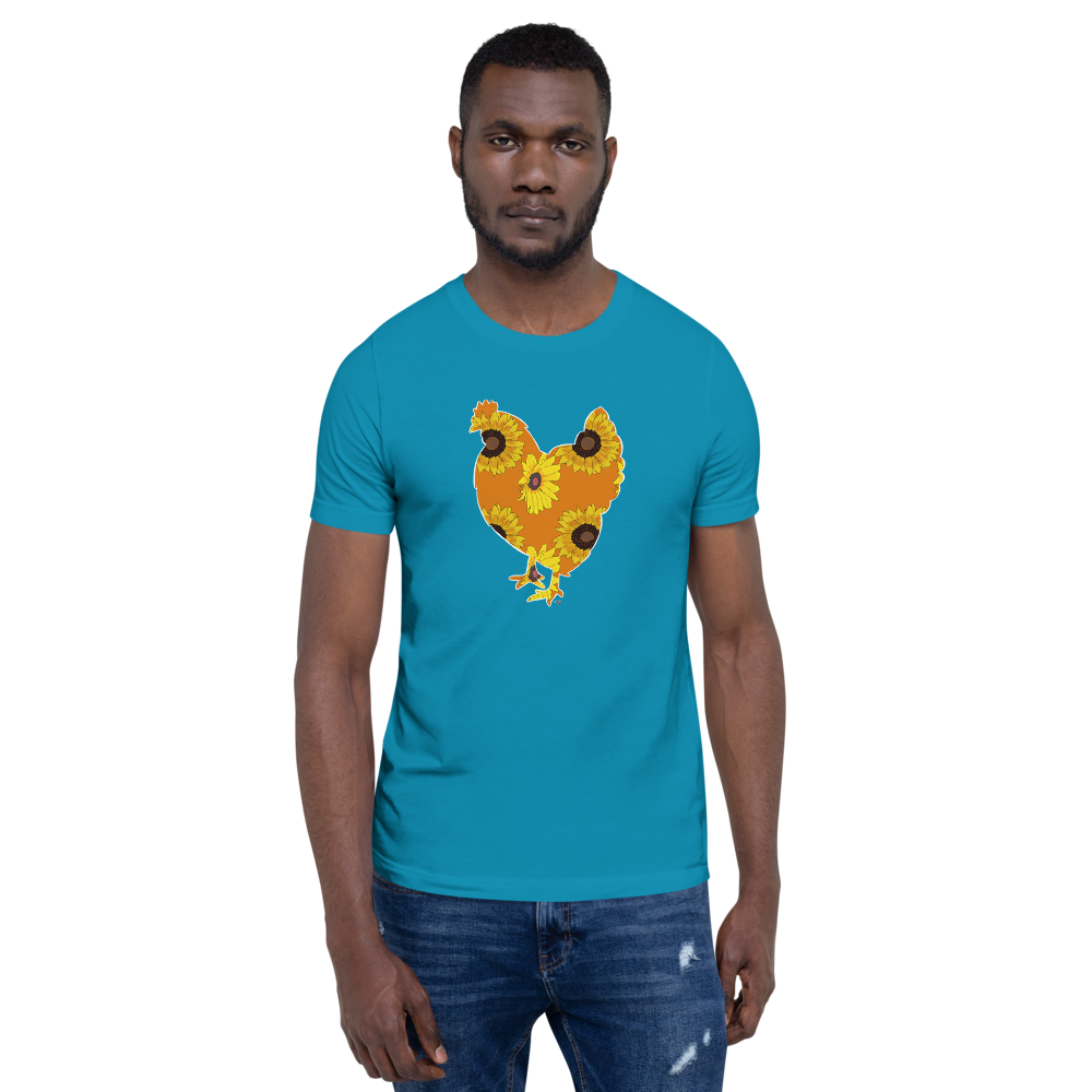 Sunflower Chicken I Short-sleeve unisex t-shirt