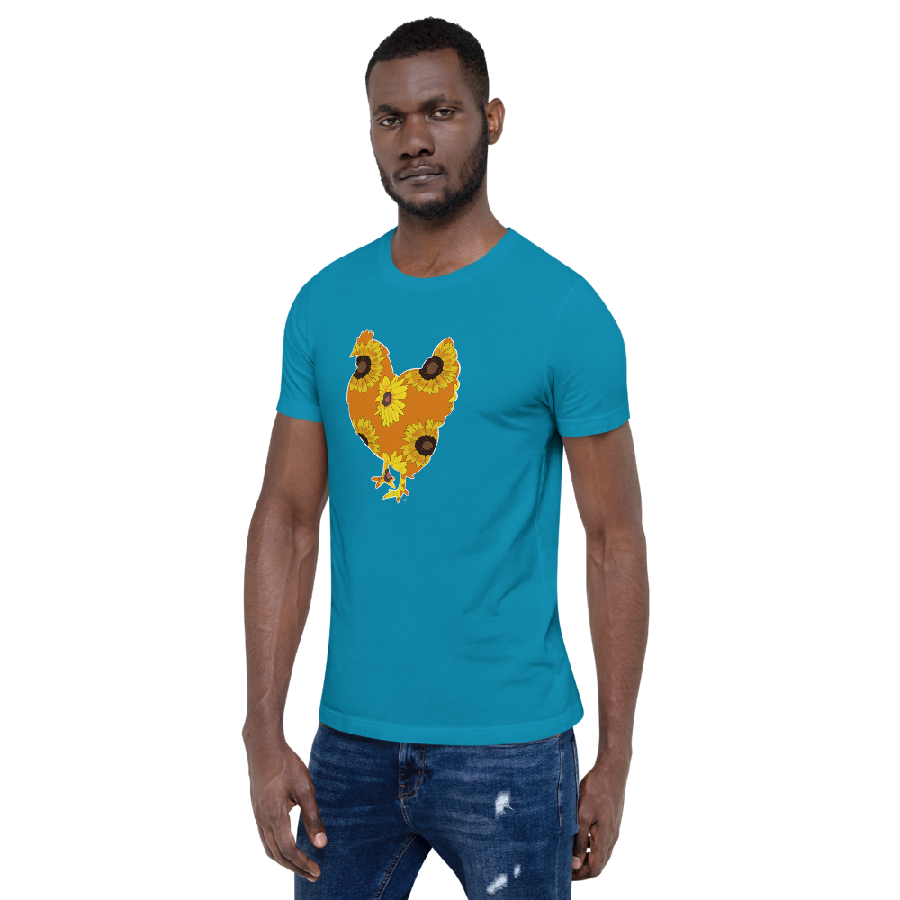 Sunflower Chicken I Short-sleeve unisex t-shirt