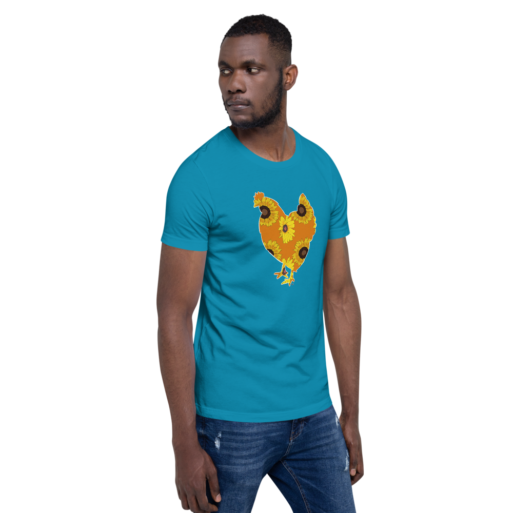 Sunflower Chicken I Short-sleeve unisex t-shirt