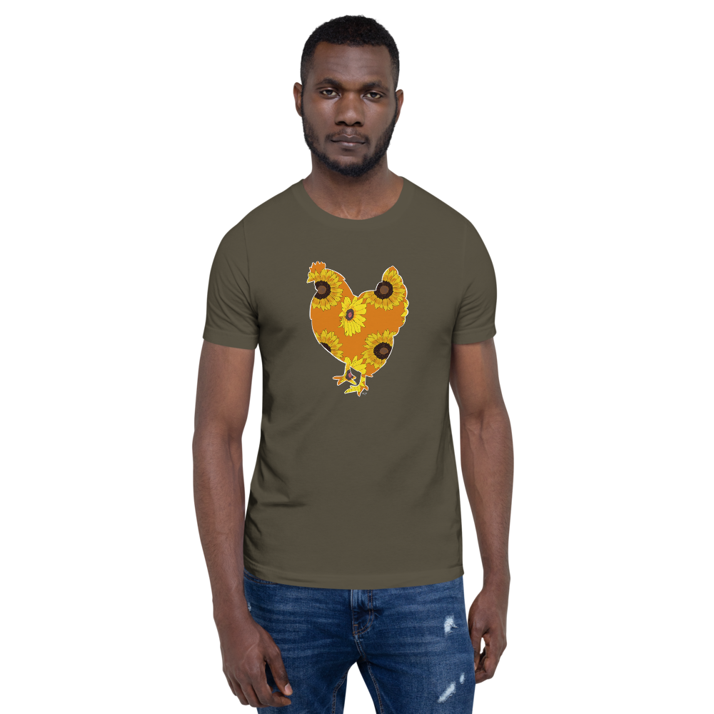 Sunflower Chicken I Short-sleeve unisex t-shirt