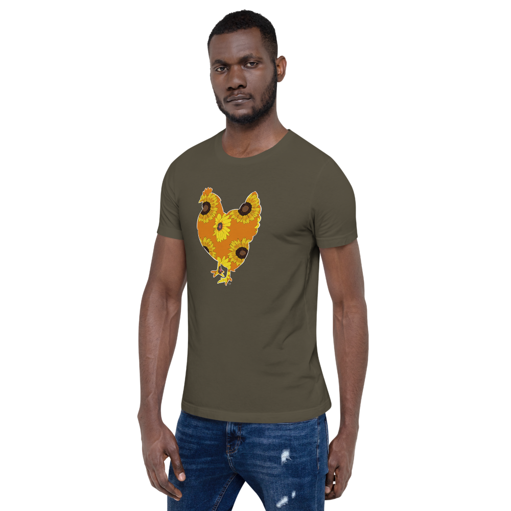 Sunflower Chicken I Short-sleeve unisex t-shirt