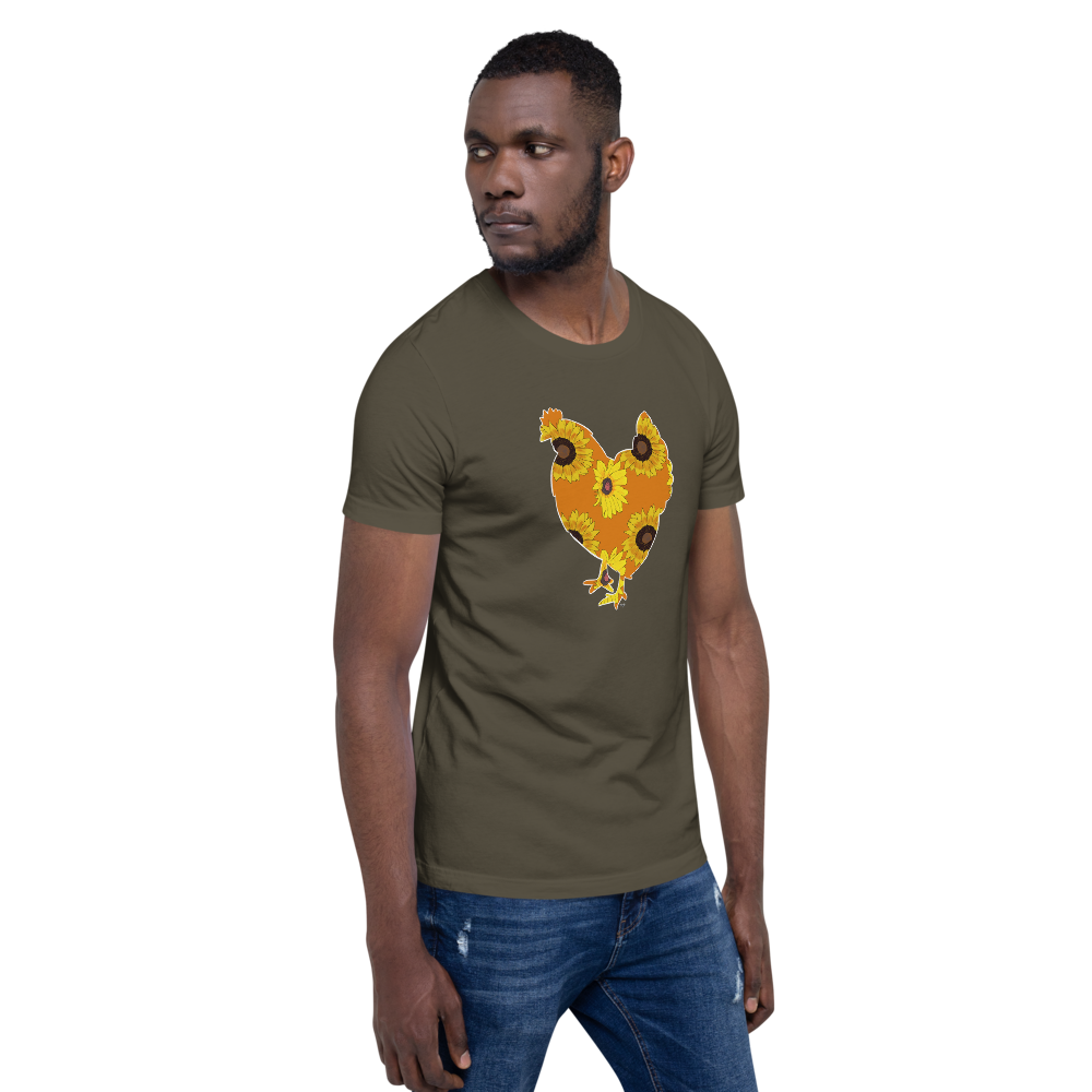 Sunflower Chicken I Short-sleeve unisex t-shirt