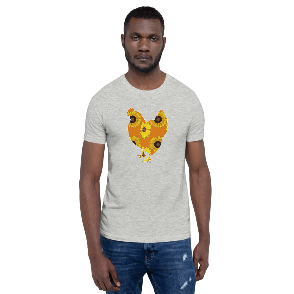 Sunflower Chicken I Short-sleeve unisex t-shirt