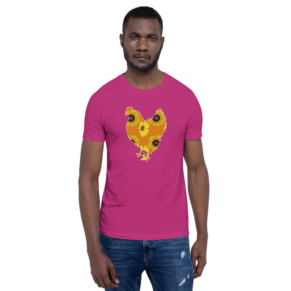 Sunflower Chicken I Short-sleeve unisex t-shirt