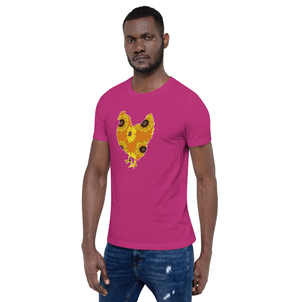 Sunflower Chicken I Short-sleeve unisex t-shirt