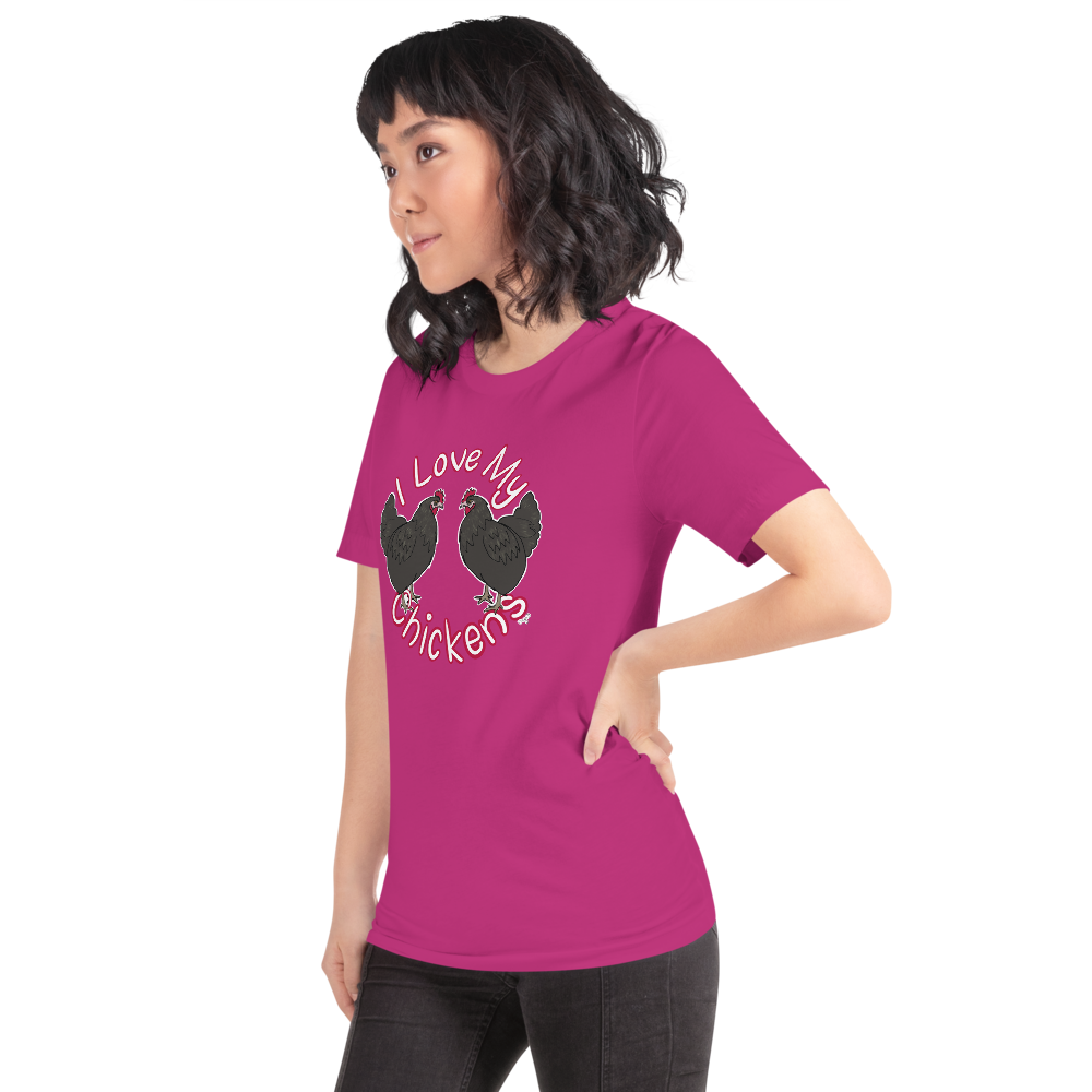 I Love My Chickens II Short-sleeve unisex t-shirt