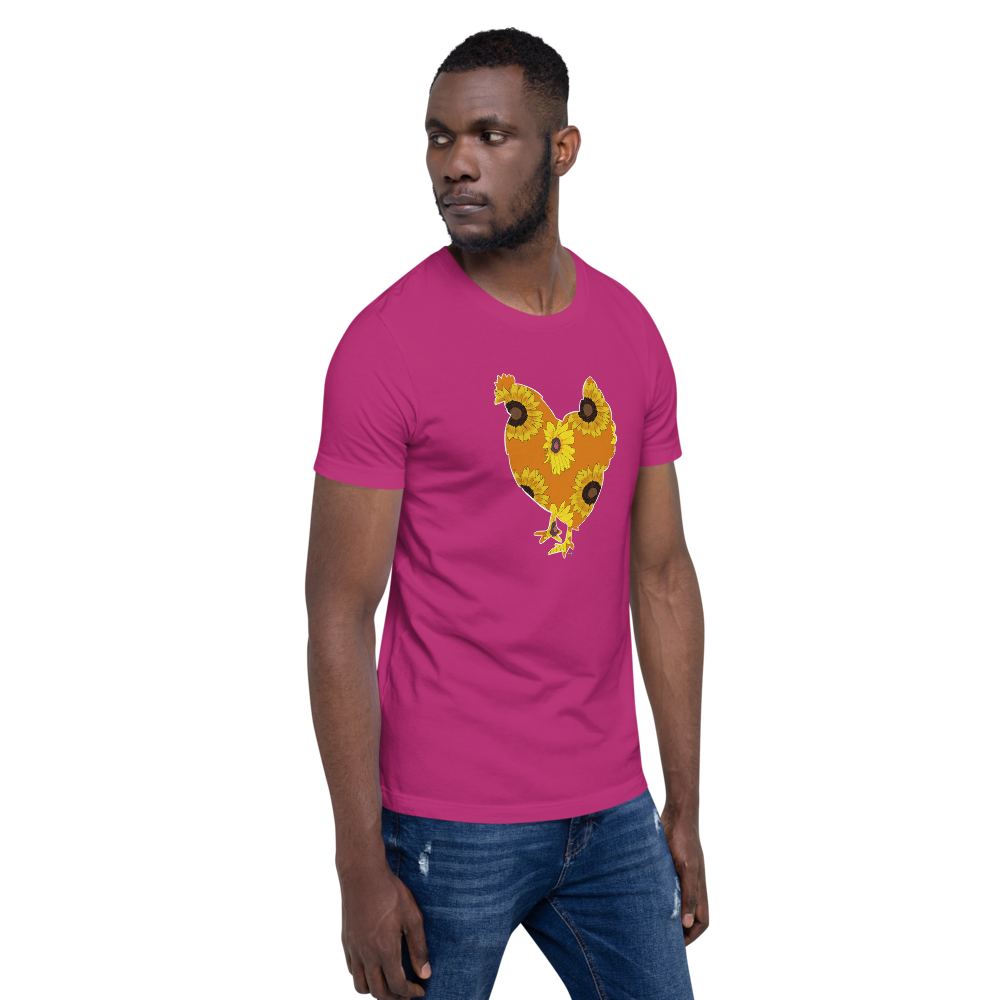 Sunflower Chicken I Short-sleeve unisex t-shirt