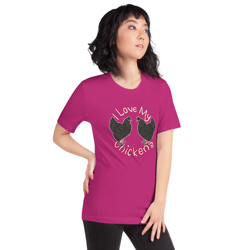 I Love My Chickens II Short-sleeve unisex t-shirt