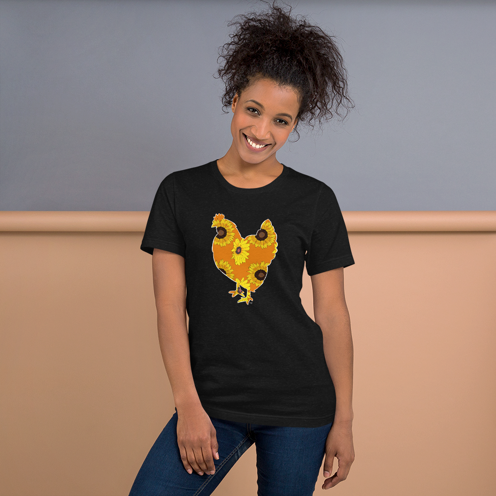 Sunflower Chicken I Short-sleeve unisex t-shirt