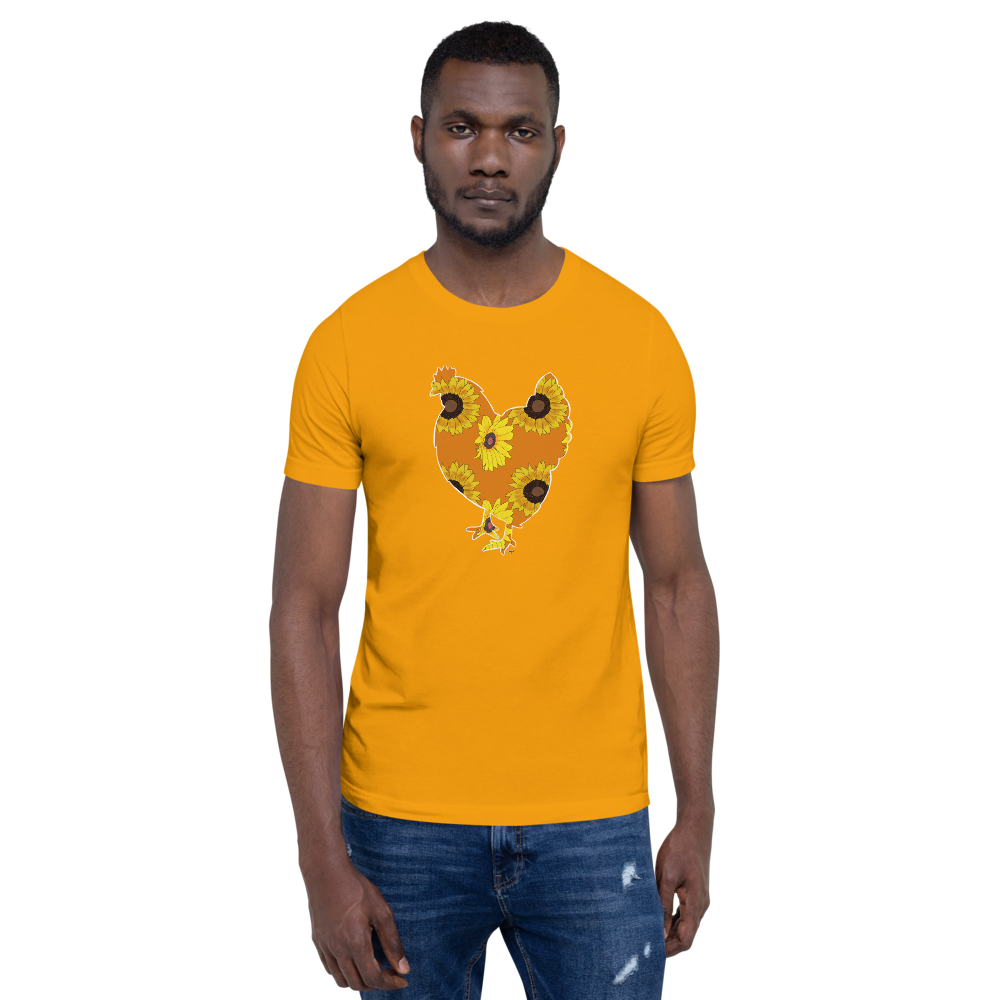 Sunflower Chicken I Short-sleeve unisex t-shirt