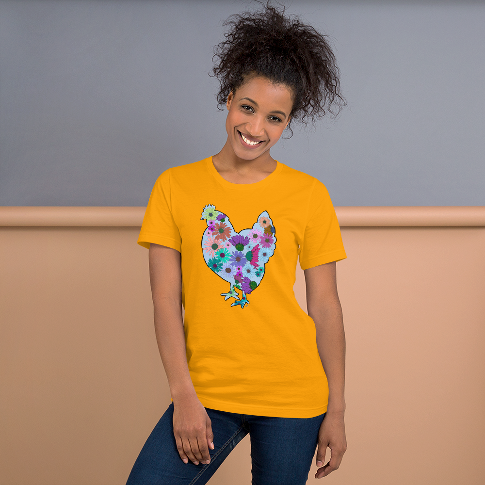 Flower Chicken II Short-sleeve unisex t-shirt