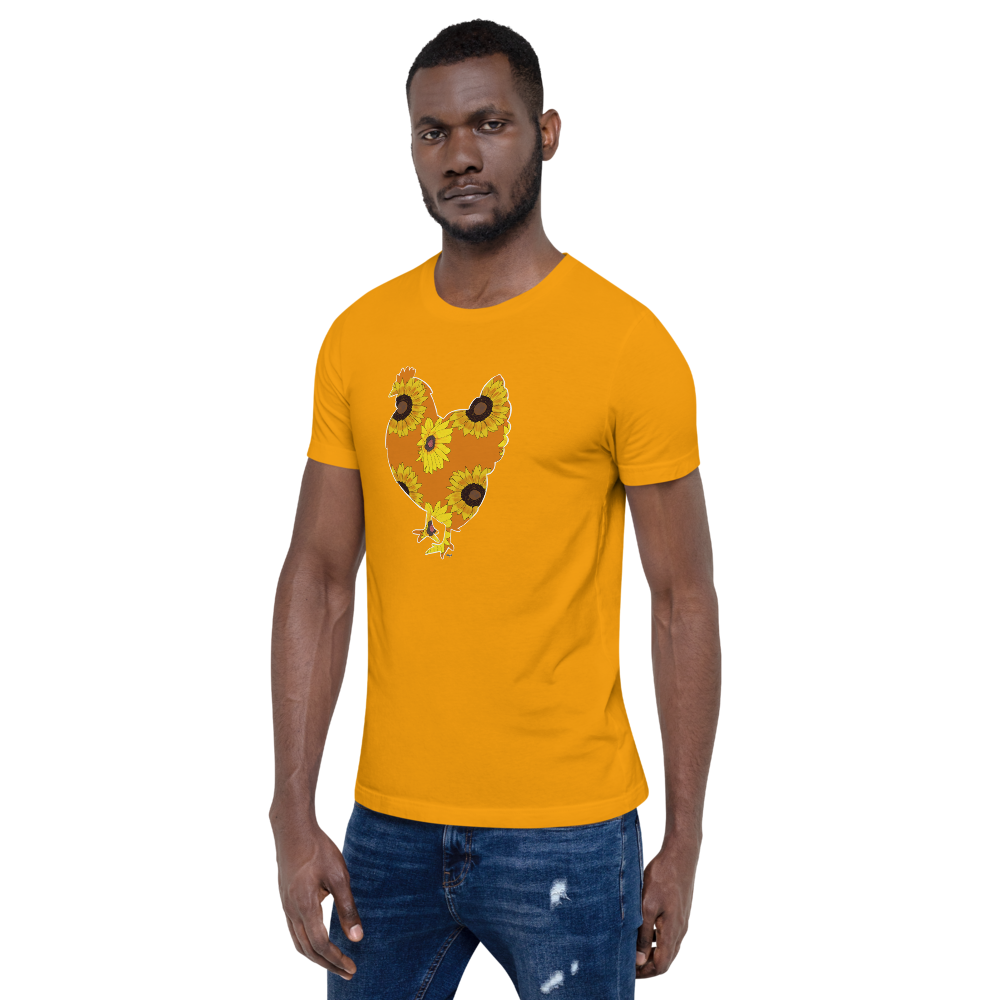 Sunflower Chicken I Short-sleeve unisex t-shirt