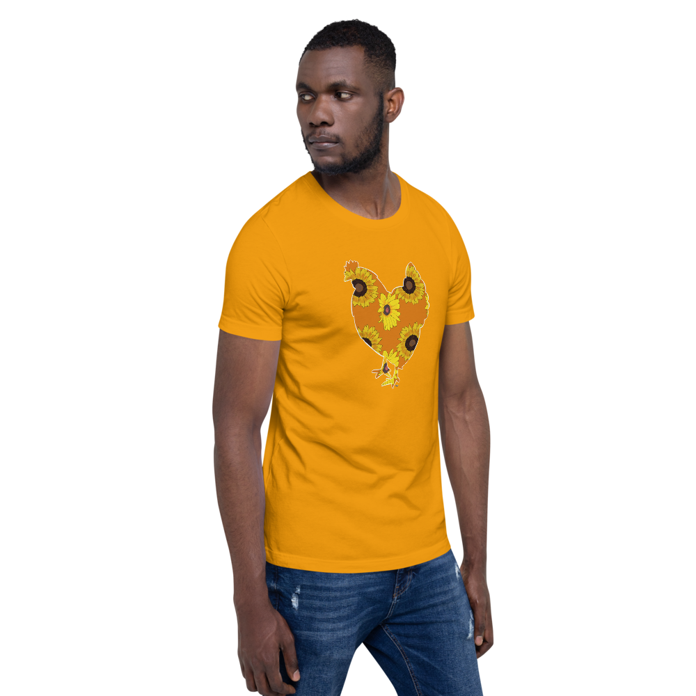 Sunflower Chicken I Short-sleeve unisex t-shirt