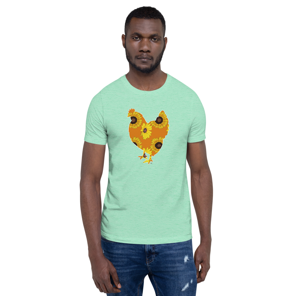 Sunflower Chicken I Short-sleeve unisex t-shirt