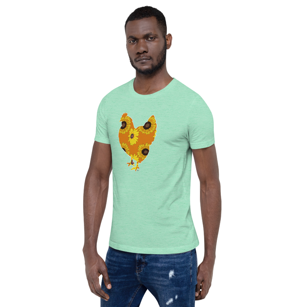 Sunflower Chicken I Short-sleeve unisex t-shirt