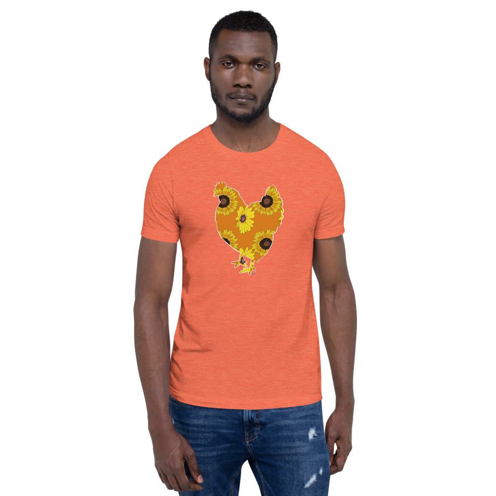 Sunflower Chicken I Short-sleeve unisex t-shirt