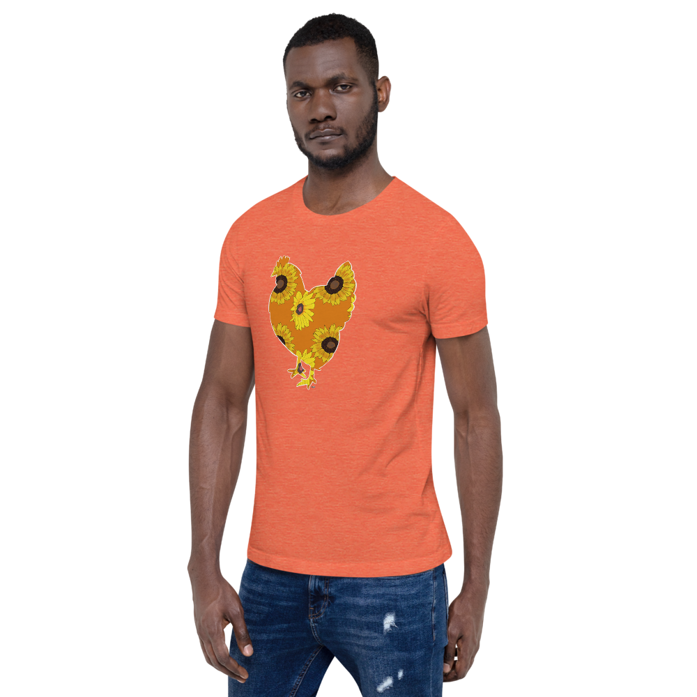 Sunflower Chicken I Short-sleeve unisex t-shirt