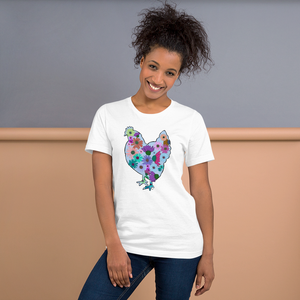 Flower Chicken II Short-sleeve unisex t-shirt