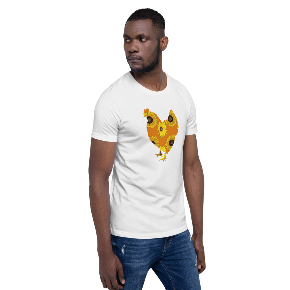 Sunflower Chicken I Short-sleeve unisex t-shirt