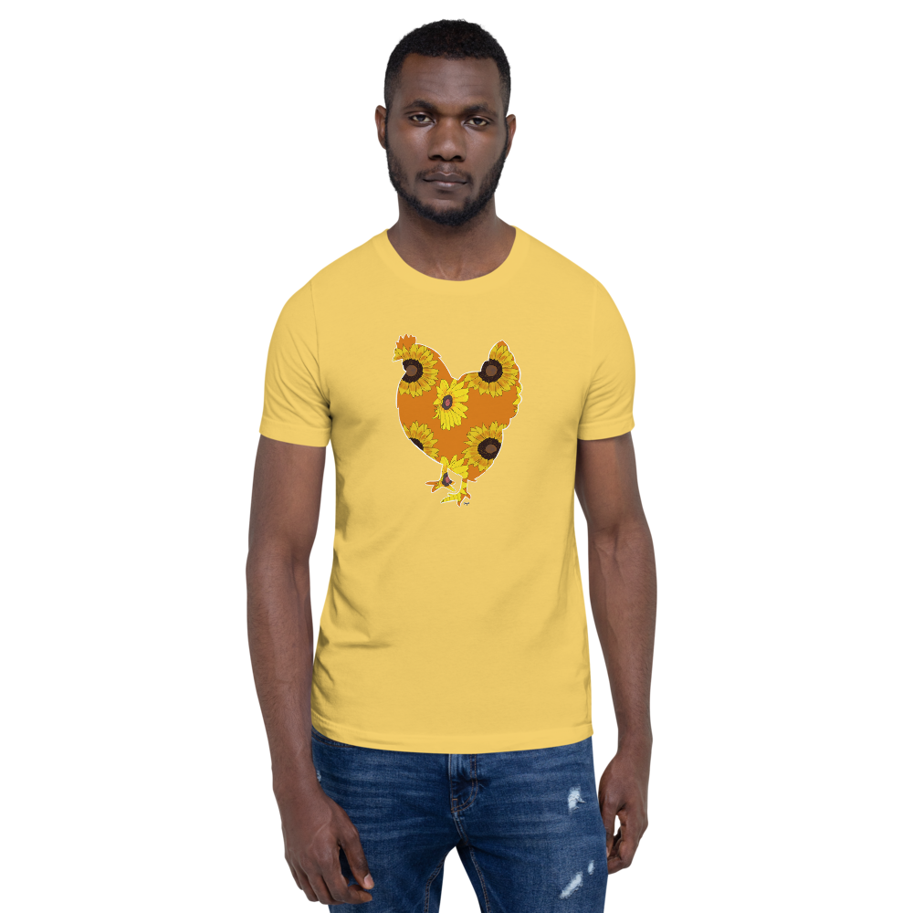 Sunflower Chicken I Short-sleeve unisex t-shirt