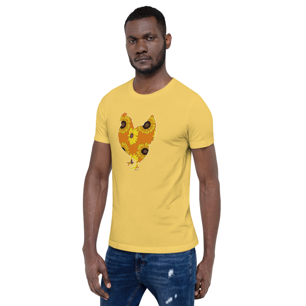 Sunflower Chicken I Short-sleeve unisex t-shirt