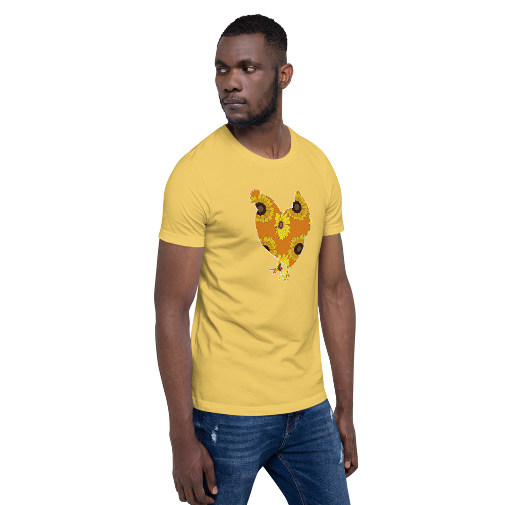 Sunflower Chicken I Short-sleeve unisex t-shirt